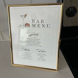 Gold metal 8x10 frame